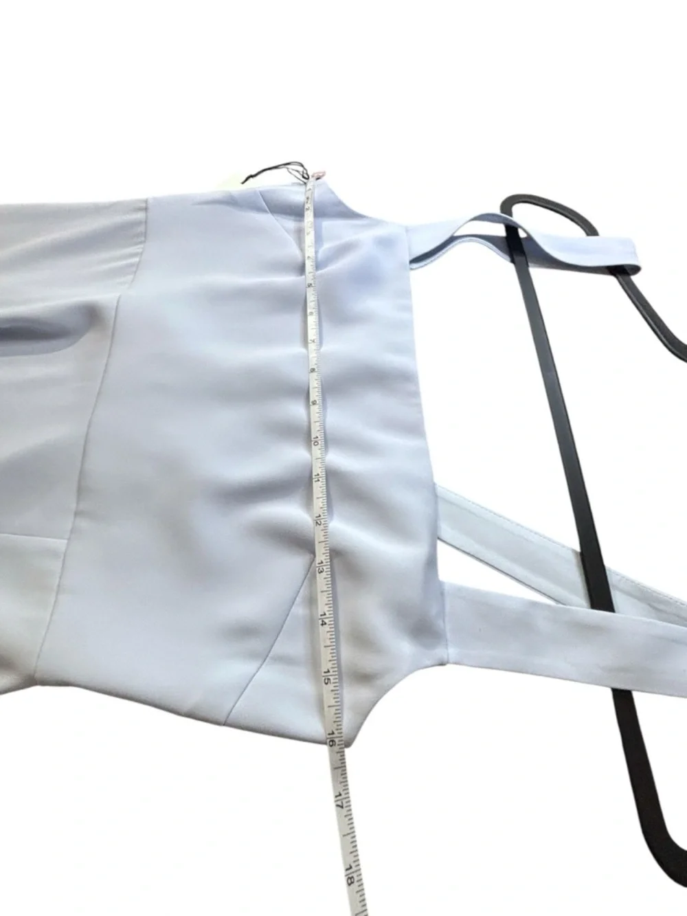 NWT Babaton 90s Slit Midi Dress Glimmer Ice Blue Size 6 - Picture 11 of 16